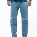 boy friend cutting jeans 1